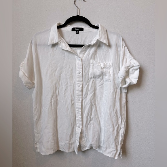 Lulu’s White Button-Up Top - Picture 4 of 4